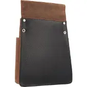 Alassio Hommes, Sac banane, Sacoche ceinture cuir 10 cm pour serveur, Marron