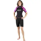 Mares Aquazone Manta 2.2 Mm Woman Short Sleeve Shorty Noir M Femme