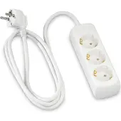 Hama 3-Way Power Strip With Child Safety Feature 5 M White