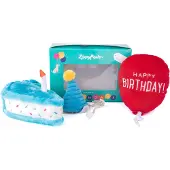 ZippyPaws - Pup Birthday Box - Bleu