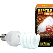 Hagen Ampoule fluorescente compacte UVB pour terrarium - EXO TERRA - Reptile UVB 150 - Climat désertique 26W