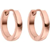 Purelei Boucles d'oreilles 'Smooth' or rose