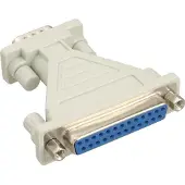 InLine 31249 AT-Adapter, 25pol Sub D Buchse an 9pol Sub D Stecker