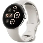 Google Pixel Watch 3 (45mm), Active Band, Porcelain, Large