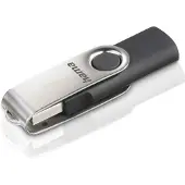 Hama Cle USB 2.0 Hama FlashPen Rotate 8Go Noir Argent