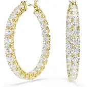Swarovski Boucles d'oreilles 'MATRIX' or / transparent