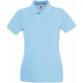 Fruit Of The Loom - Polo "Premium" pour femme manches courtes BC1377 (XS) (Bleu ciel)