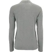 Sols Polo piqué SOLS pour femmes, manches longues PC2908 (M) (gris chiné)