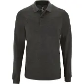 Sols Polo parfait à manches longues pour hommes PC2912 (XL) (Gris charbon)