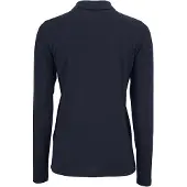 Sols Polo piqué SOLS pour femmes, manches longues PC2908 (M) (bleu marine)