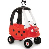 Little Tikes Voiture porteur Cozy Coupe Coccinelle rouge et noire
