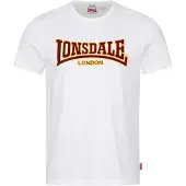 Lonsdale T-Shirt 'Classic' jaune d'or / lie de vin / blanc