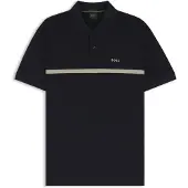 BOSS pour homme. 50553639 Polo Paddy marine (S), Casuel, Coton, Manche courte
