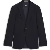 BOSS Veste Slim en laine vierge stretch