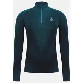 Odlo Performance Warm Long Sleeve Base Layer Bleu 2XL Homme