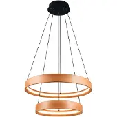 TRIO 355039130 LYNWOOD Suspension D600 mm LED SMD 37 W/4300 lm 3000 K Bois, variateur avec interrupteur