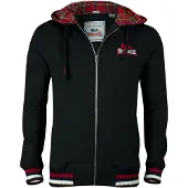 Lonsdale Veste de survêtement 'Lancaster' rouge / noir / blanc