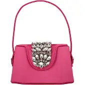 Faina Pochette rose / argent
