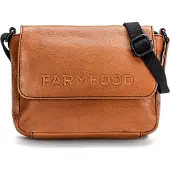 Farmhood Sac à bandoulière cognac / noir