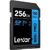 Lexar Carte Mémoire Sdxc 800x Pro Blue Series 256gb Uhs-1 V30