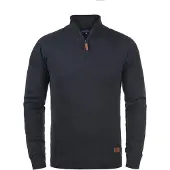 Blend Pull-over 'Robin' bleu marine / marron / gris argenté