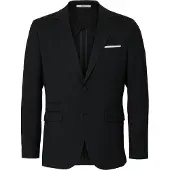 Selected Coupe Slim Blazer À Simple Boutonnage Homme Le noir 48