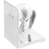 vidaXL Serre-livres 2 pcs Argent 11x14x25 cm Aluminium Cheval