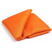 Suitable Pochette de Costume Soie Orange
