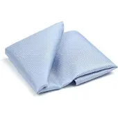 Suitable Pochette de Costume Soie Bleu Clair