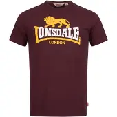 Lonsdale Holmpton Short Sleeve T-shirt Rouge L Homme