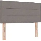 vidaXL Tête de lit LED, couleur taupe, revêtement en tissu
