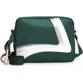 Tamaris Sac bandoulière 'Gesina' vert foncé / argent / blanc