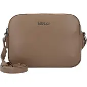 Replay Sac à bandoulière camel / argent