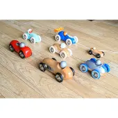 Vilac - Voiture Rallye Checkers GM bois naturel