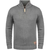 !Solid Pull-over 'Petro' gris