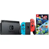 Nintendo Switch Rouge/Bleu + Super Mario Galaxy 1+2