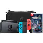 Nintendo Switch Rouge/Bleu + Légendes Pokémon : Z-A + BlueBuilt Housse de Protection