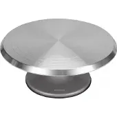 Klausberg Présentoir à gâteaux rotatif avec pied, Outils de décoration pâtisserie, Argent