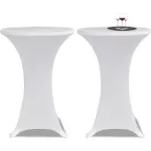 vidaXL Housse De Table Extensible 2 Pcs 70 Cm Anthracite
