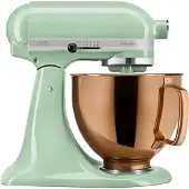 KitchenAid Artisan Robot de Cuisine 5KSM125EPT Vert + Bol Mélangeur Design Cuivre