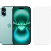 Apple iPhone 16 Plus 128 Go Vert + BlueBuilt Protège-écran Verre