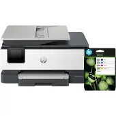 HP OfficeJet Pro 8124e + 1 Set de Cartouches Supplémentaire
