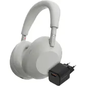Sony WH-1000XM6 Argent + BlueBuilt Chargeur Quick Charge