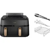 Philips 5000 Series Dual Basket NA552/00 + Set de Cuisson Double Niveau