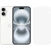 Apple iPhone 16 Plus 128 Go Blanc + BlueBuilt Protège-écran Verre