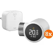 Tado Tête Thermostatique Connectée X - Kit de Démarrage Lot de 8