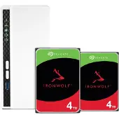 Qnap TS-233 + Seagate Ironwolf 4 To Lot de 2