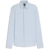 BOSS Chemise Slim en jersey stretch structuré performant
