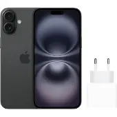 Apple iPhone 16 128 Go Noir + Chargeur Rapide