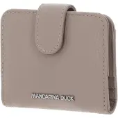 Mandarina Duck Mellow Leather Card 2 Wallet Beige Femme